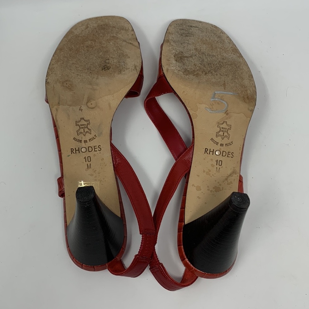 Brighton Rhodes Red pint madras heels - Picture 9 of 16